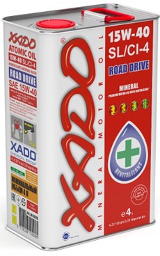 زيت محرك إكسادو أتوميك 15W-40 CI-4/SL