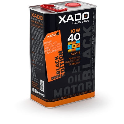 زيت محرك إكسادو أتوميك 10W-40 SL/CI-4 AMC نصف سينتيتيك بلاك إيديشن