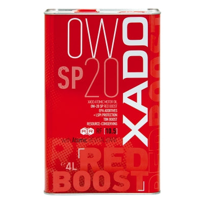زيت محرك سينتيتيك إكسادو أتوميك 0W-20 SP ريد بوست
